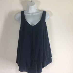 Attr@ttivo  Black Layered Sleeveless V Nec…